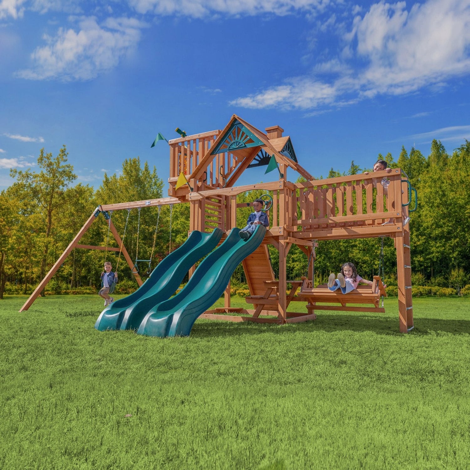 Summerville Deluxe Swing Set