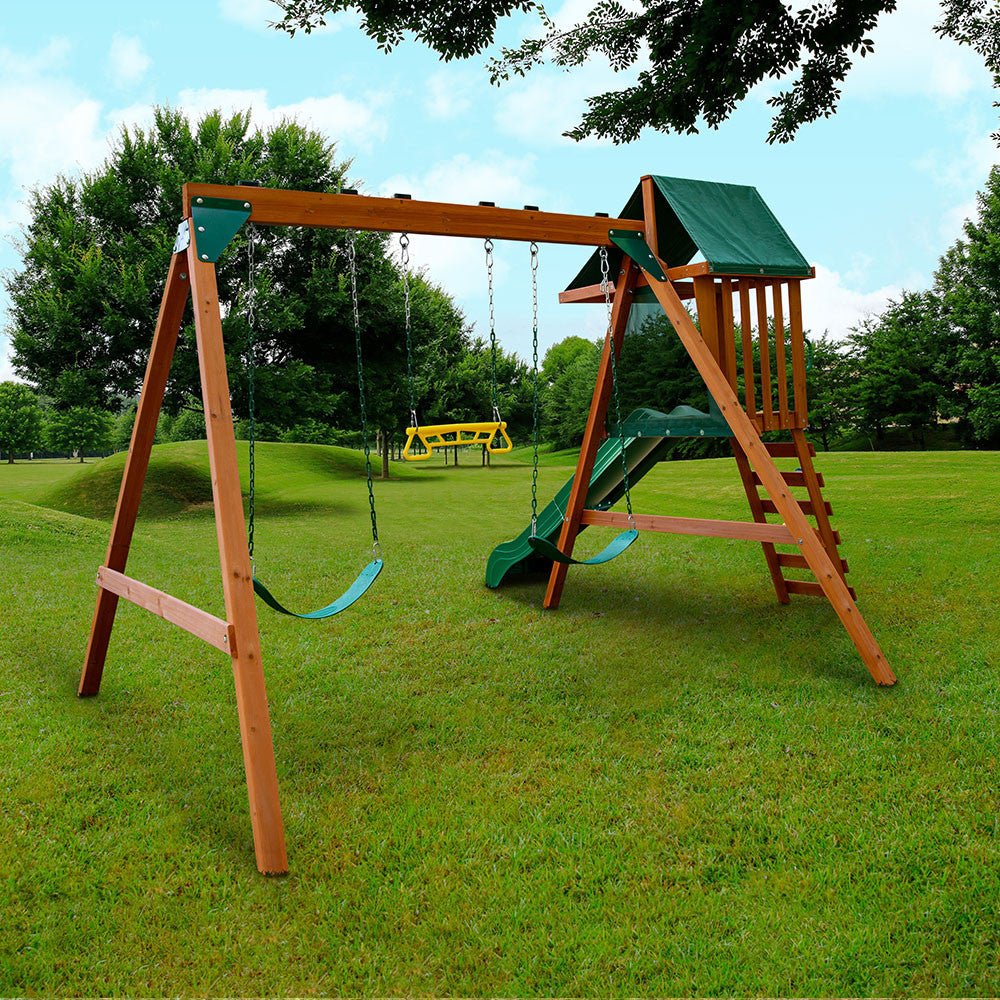 Basic Swing Set with Slide
