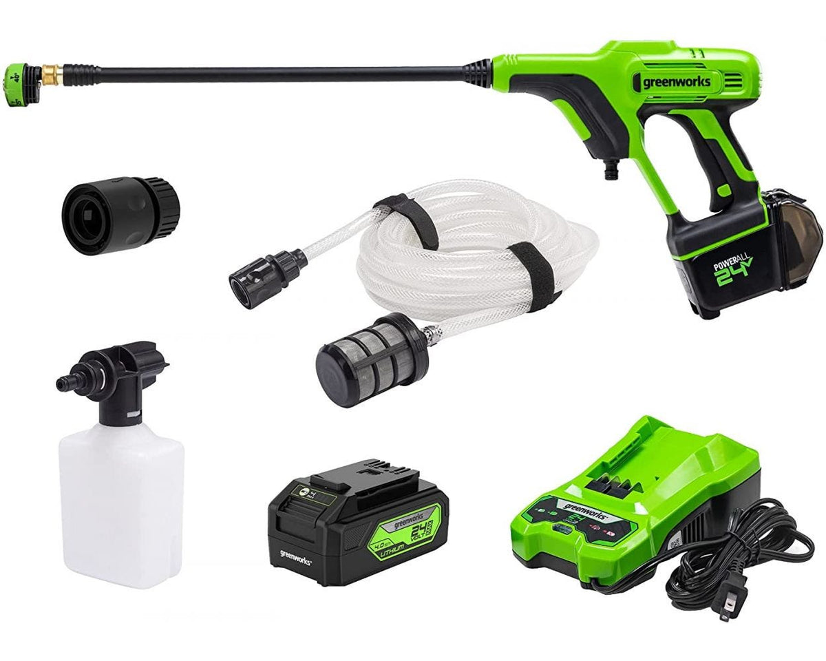 3000 PSI Pressure Washer w/ 24V 600-PSI Cordless Power Cleaner Combo Kit