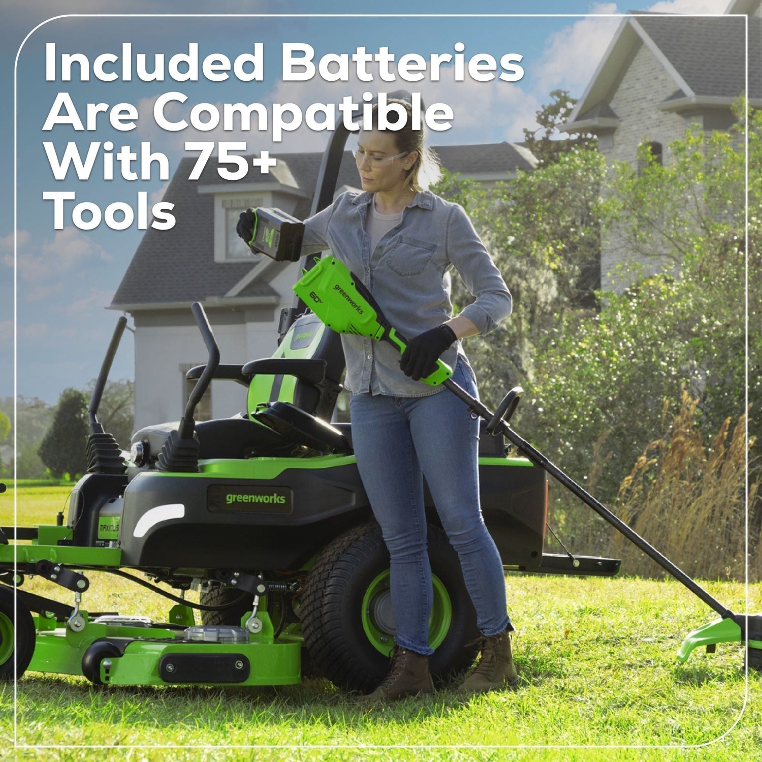 60V 60” Maximus Zero Turn w/ (2) 20.0 Ah, (4) 8.0 Ah Batteries & 1.5KW Charger