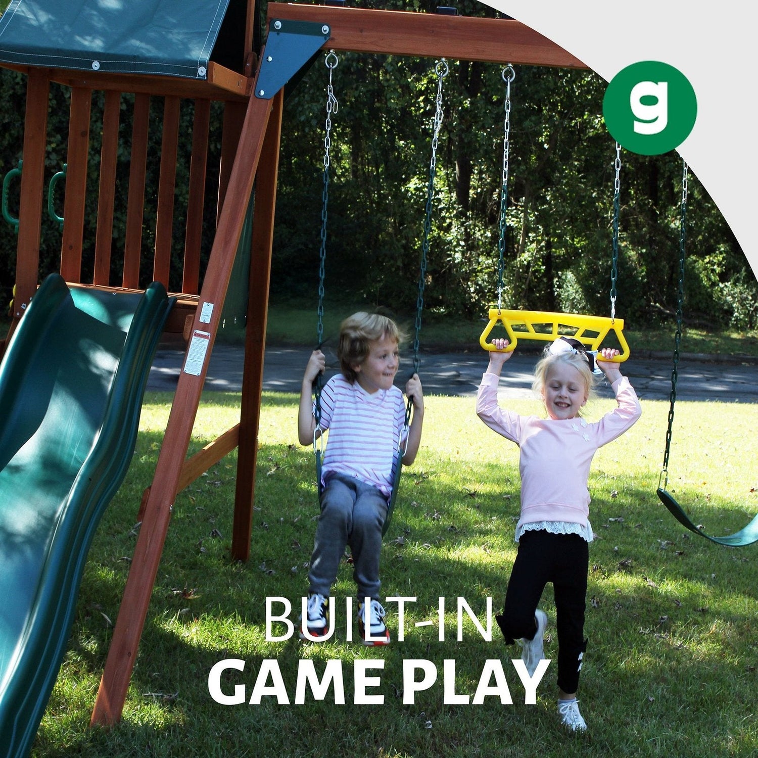Basic Swing Set with Slide