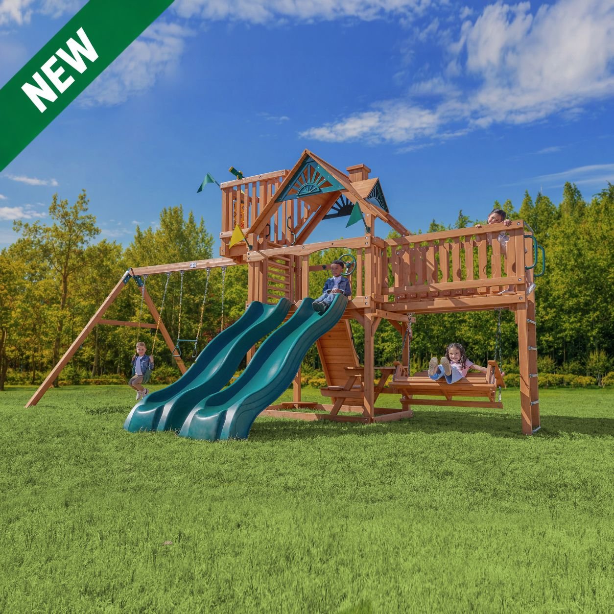 Summerville Deluxe Swing Set