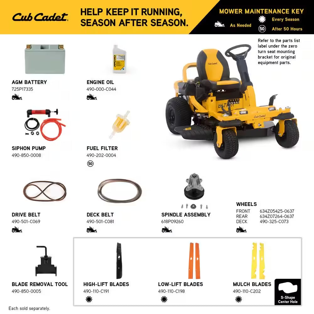 Cub Cadet Ultima ZTS1 42 In. 22 HP Kohler Synchro-Steer Zero Turn Mower