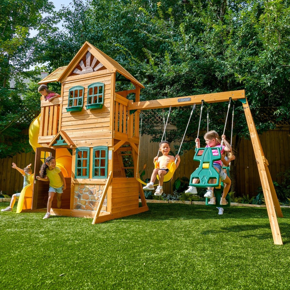 Boulder Station Swing Set – Installation Available