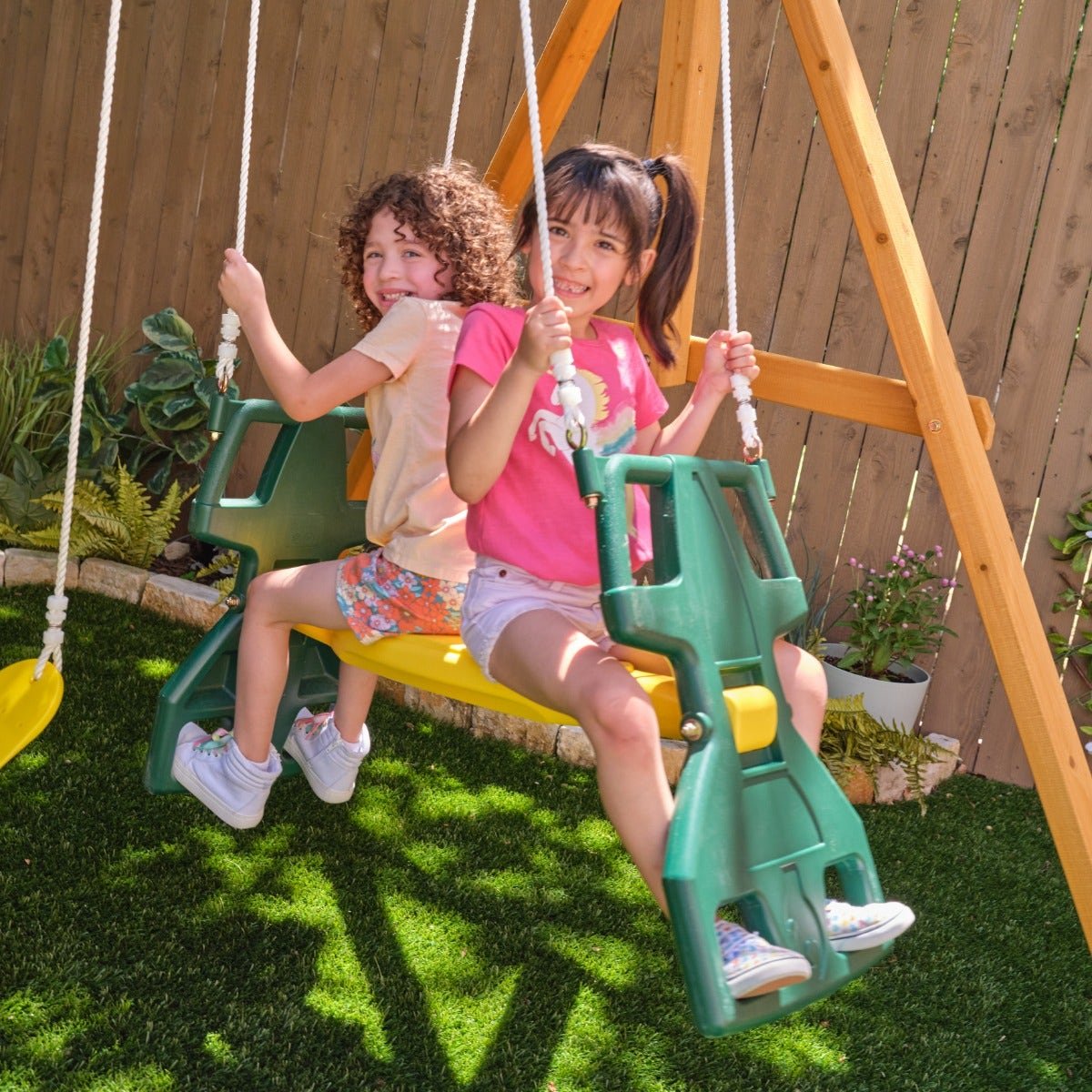 Bear Cave Lodge Swing Set – Installation Available