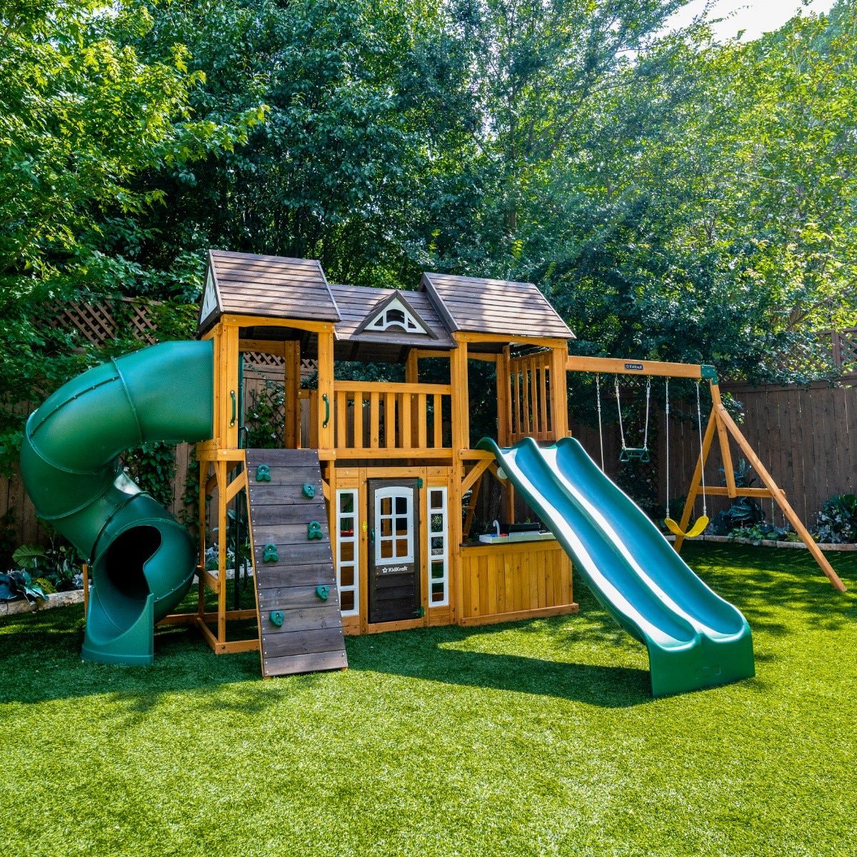 Adventure Bend Swing Set – Installation Available