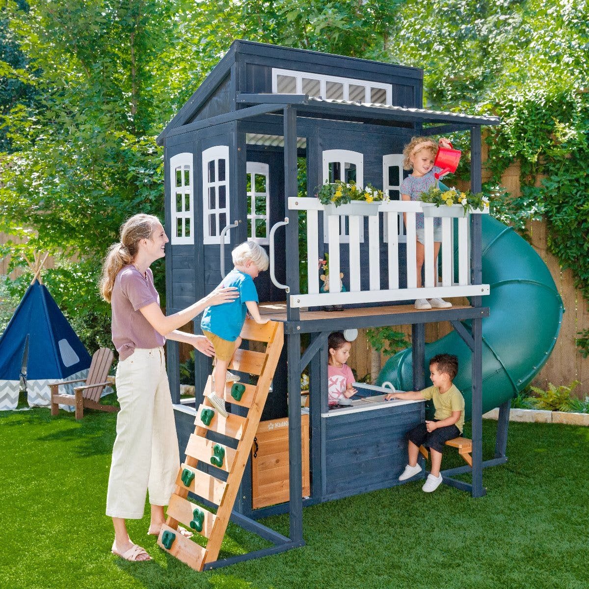 Cozy Escape Playhouse – Navy – Installation Available