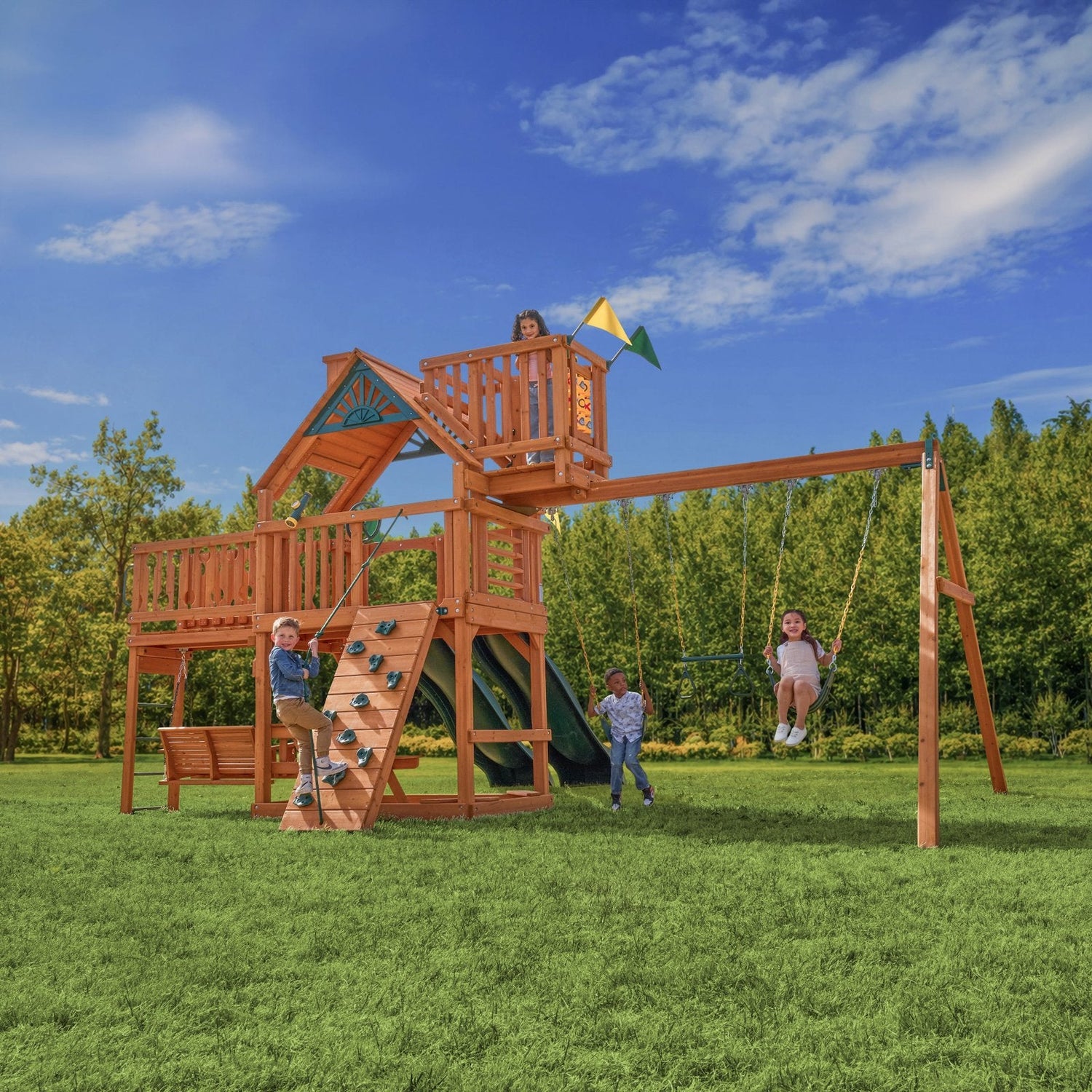 Summerville Deluxe Swing Set