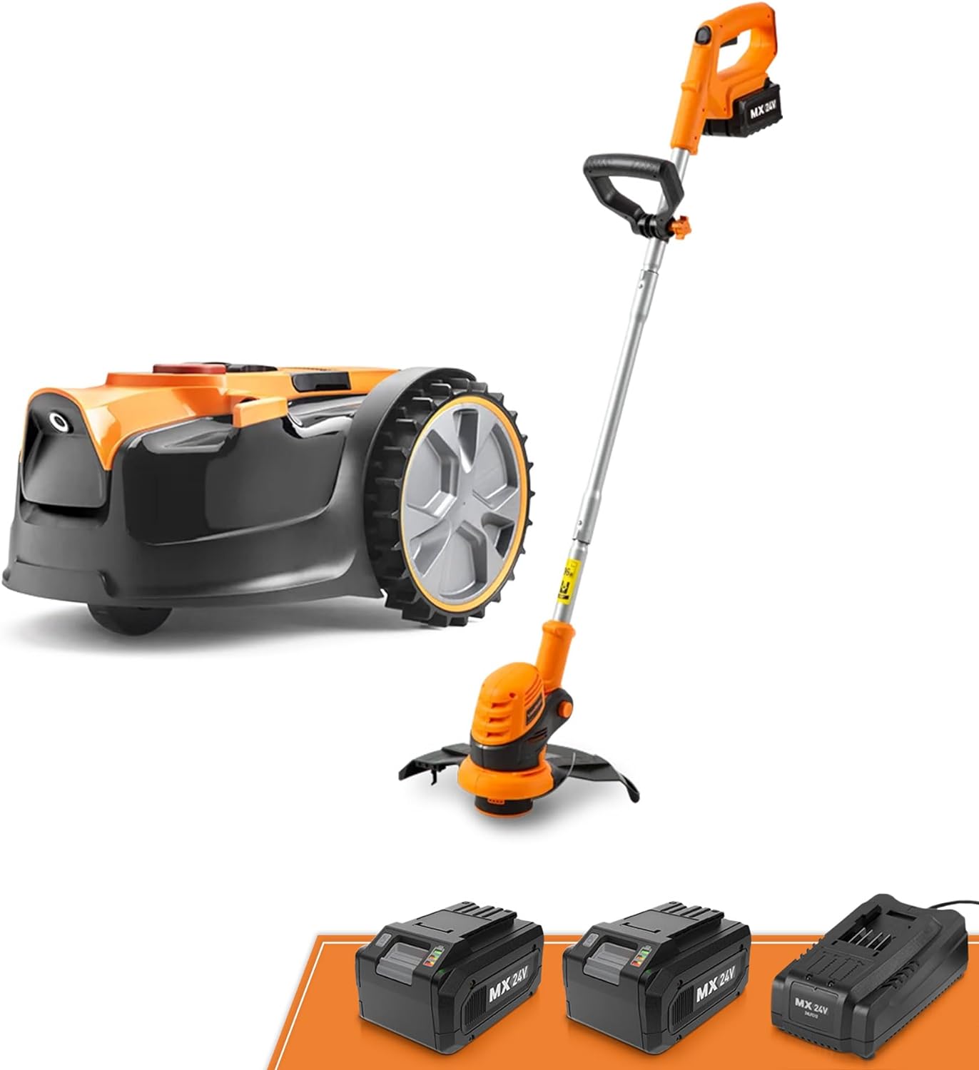 LawnMaster OcuMow™ Robot Lawn Mower Perimeter Wire Free Robotic for Small Yards up to 1000 Square feet Optical Navigation Automatic Obstacle Avoidance Low Noise Spot Cut and No Go Function