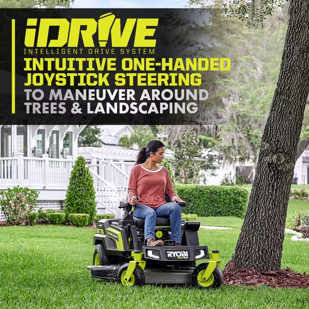 RYOBI 80V HP 42 In. Brushless Electric Zero Turn Mower – iDrive