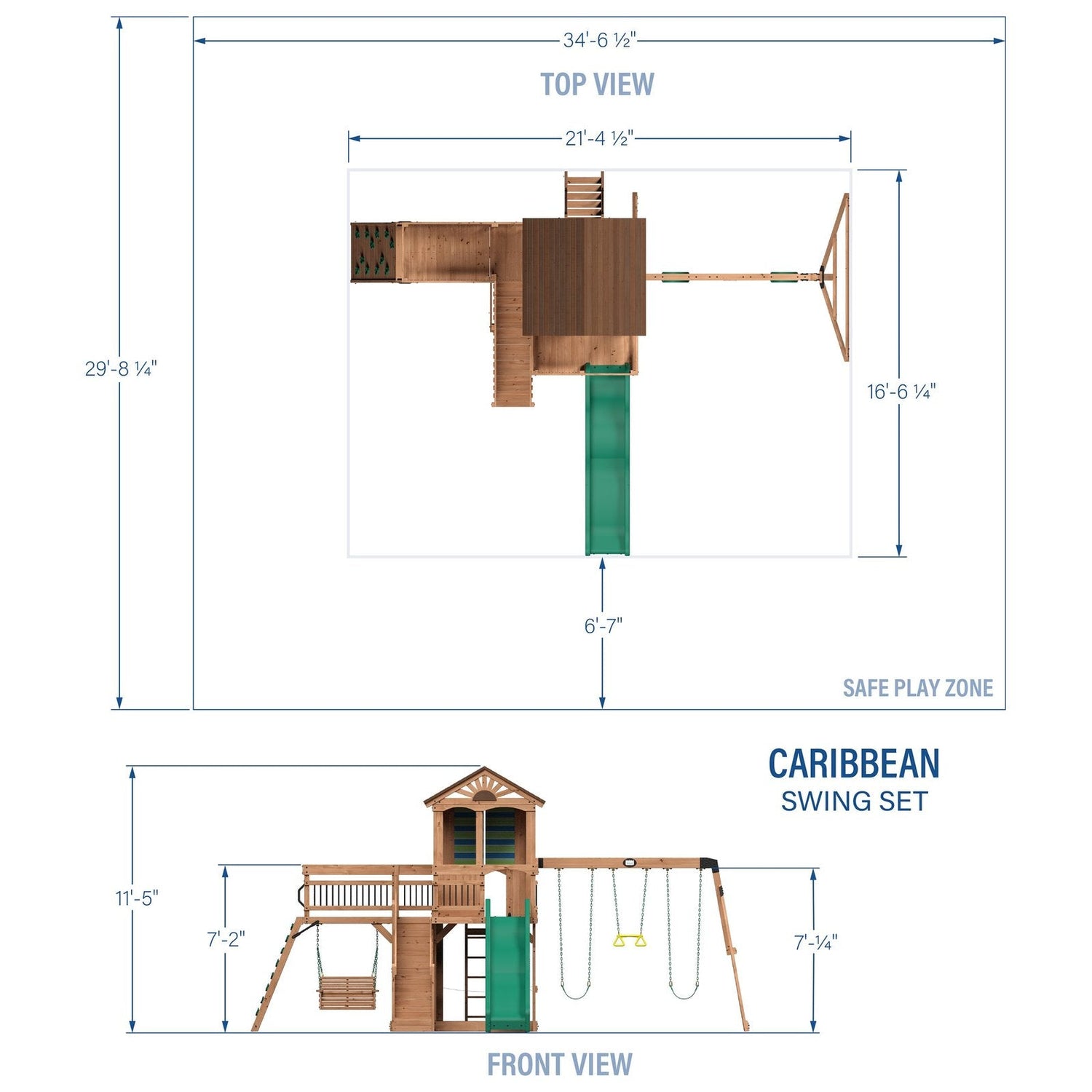 Caribbean Swing Set