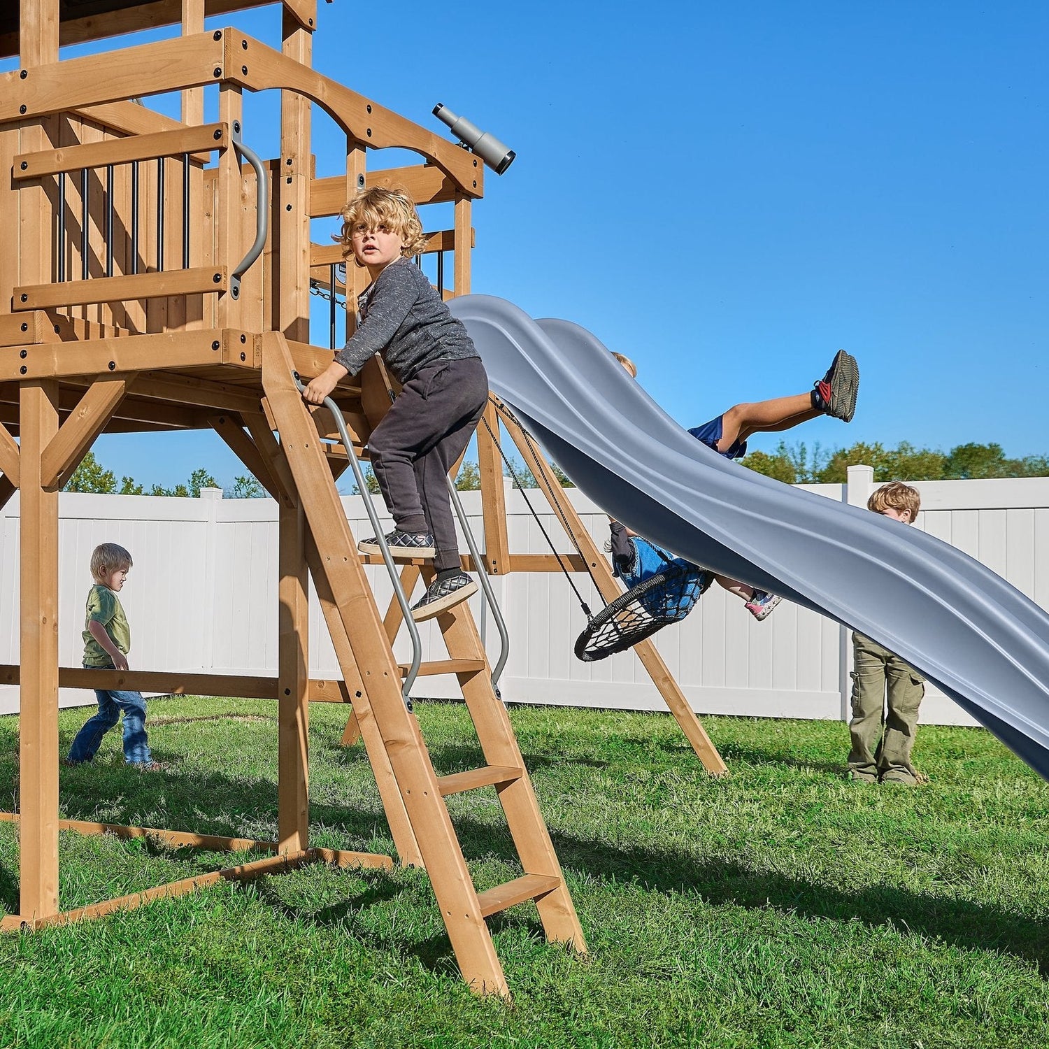 Dover Bay Swing Set with Monkey Bars