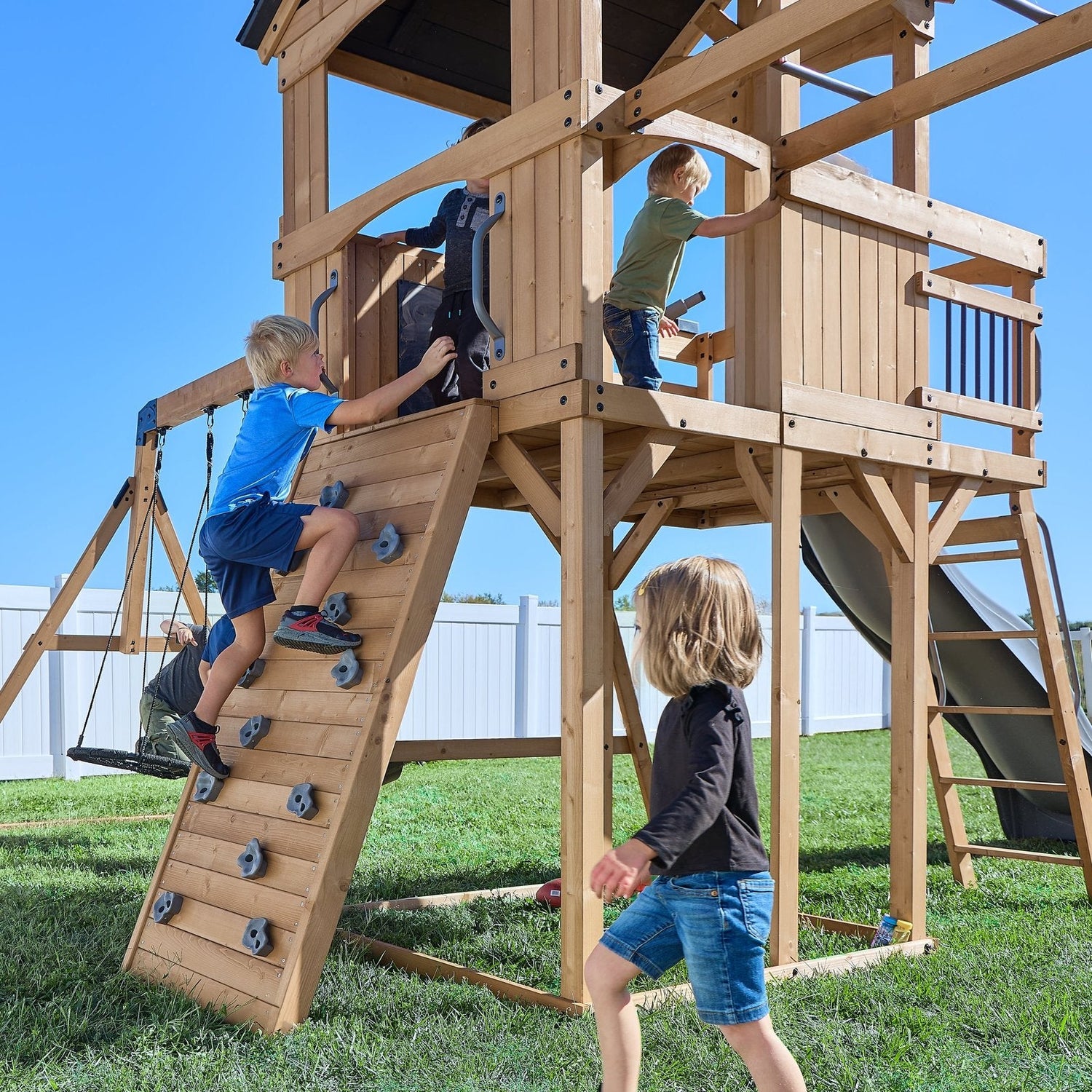 Dover Bay Swing Set with Monkey Bars