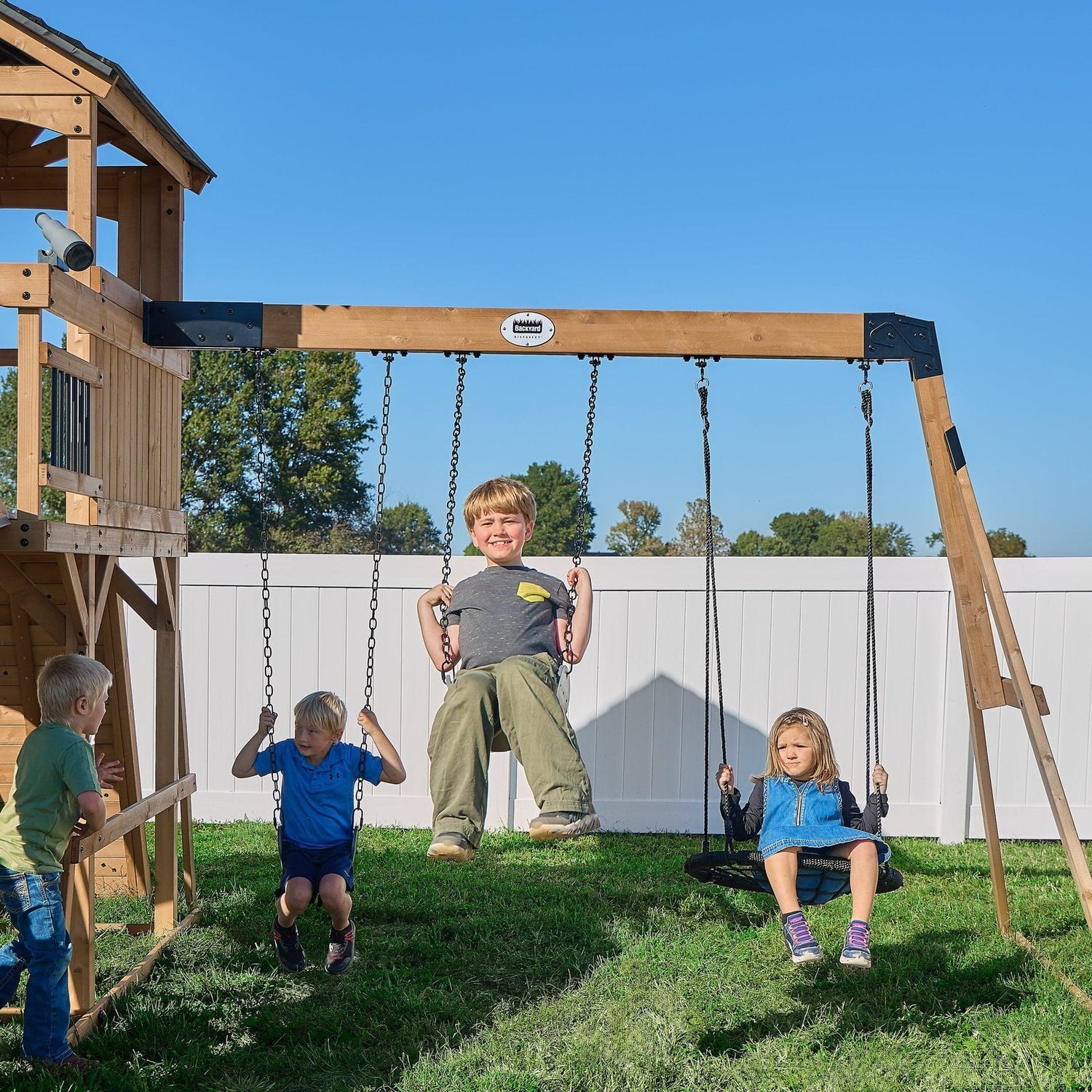 Dover Bay Swing Set with Monkey Bars