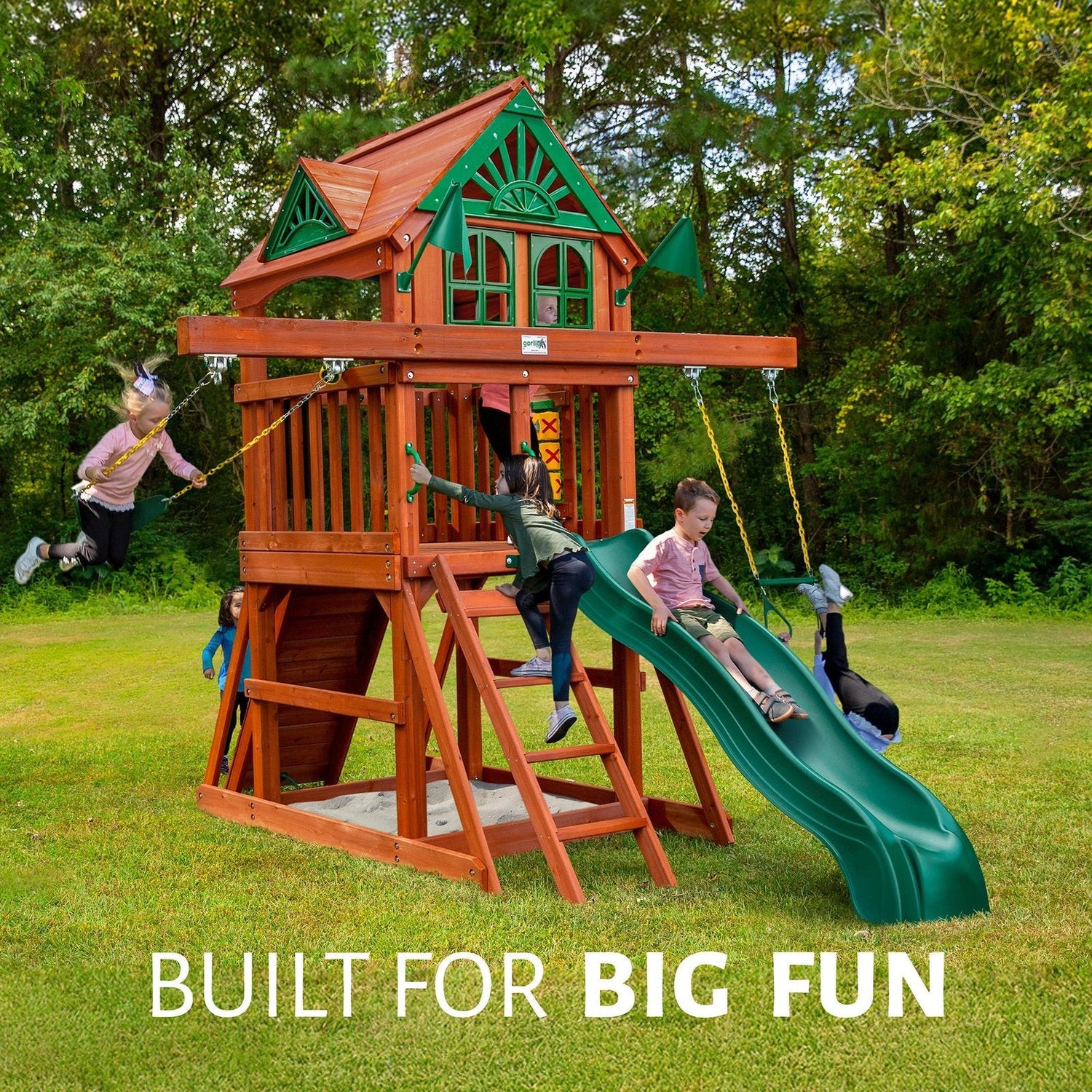 Five Star II Space Saver Swing Set for Kids