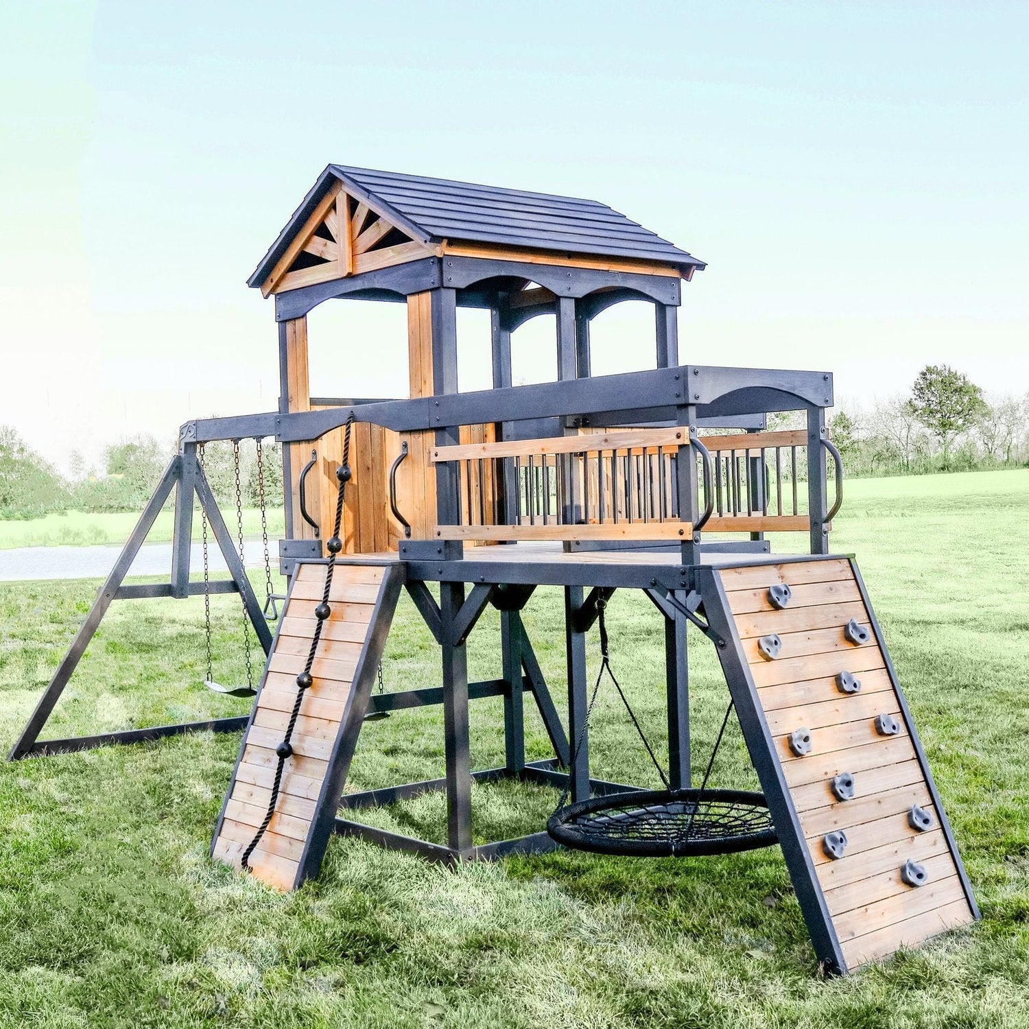 Timber Crossing Swing Set