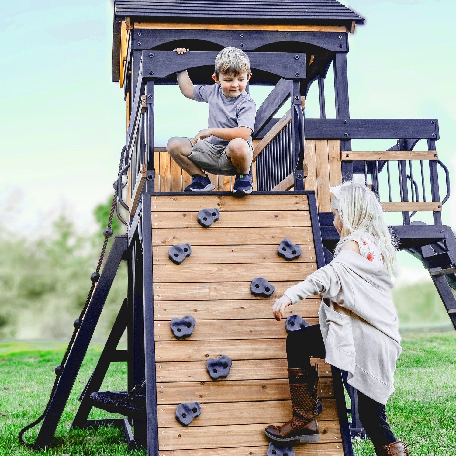 Timber Crossing Swing Set
