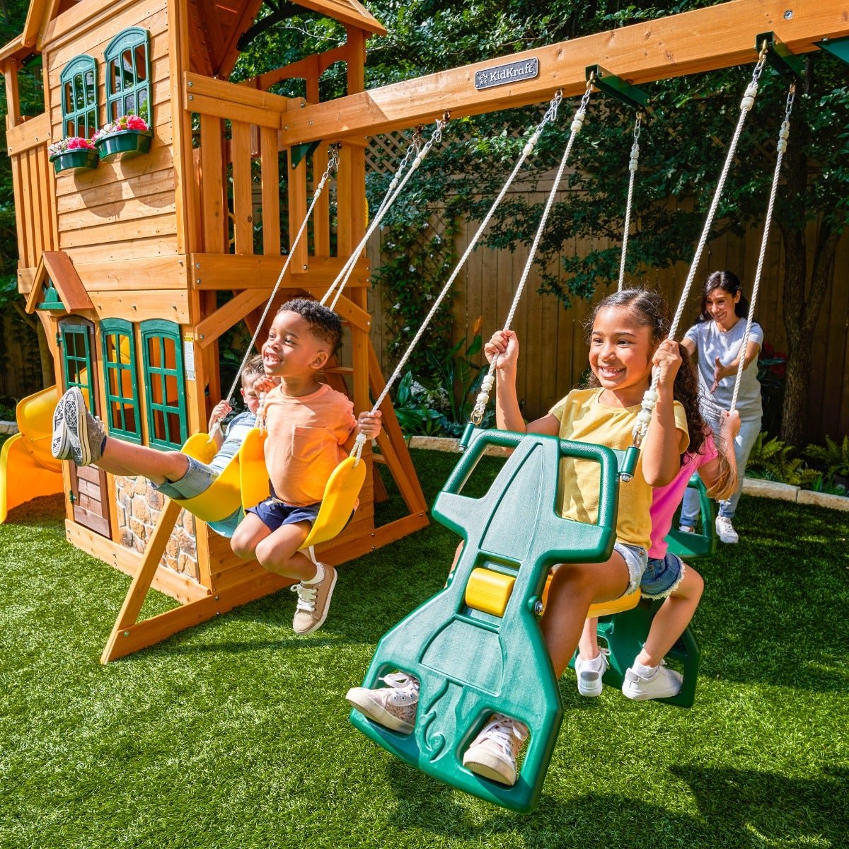 Boulder Station Swing Set – Installation Available
