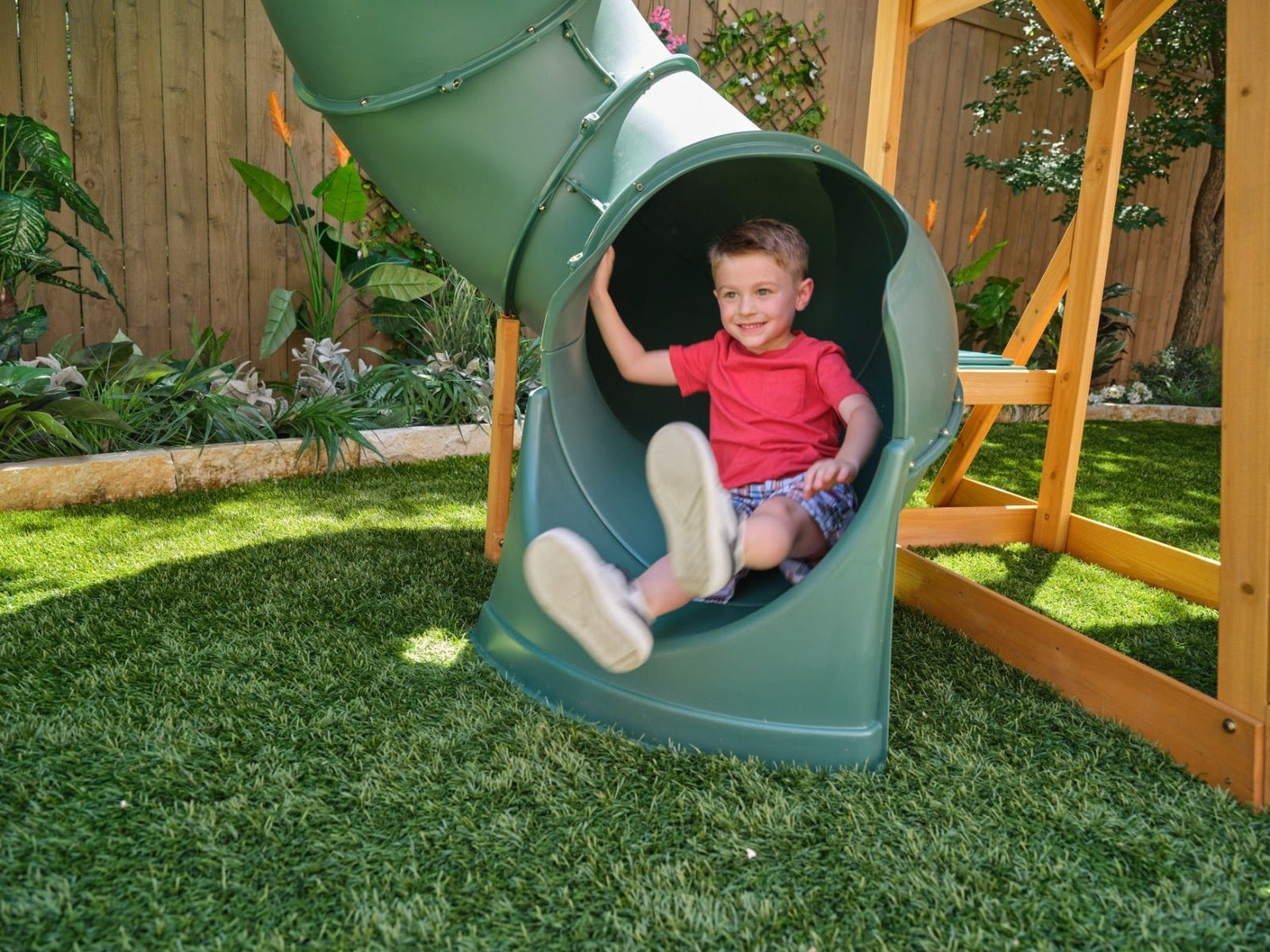 Bear Cave Lodge Swing Set – Installation Available