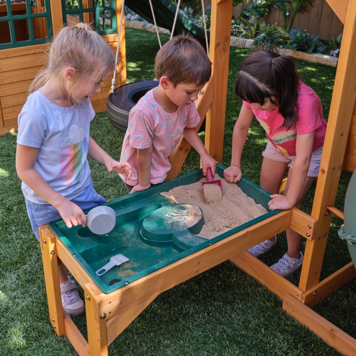Bear Cave Lodge Swing Set – Installation Available