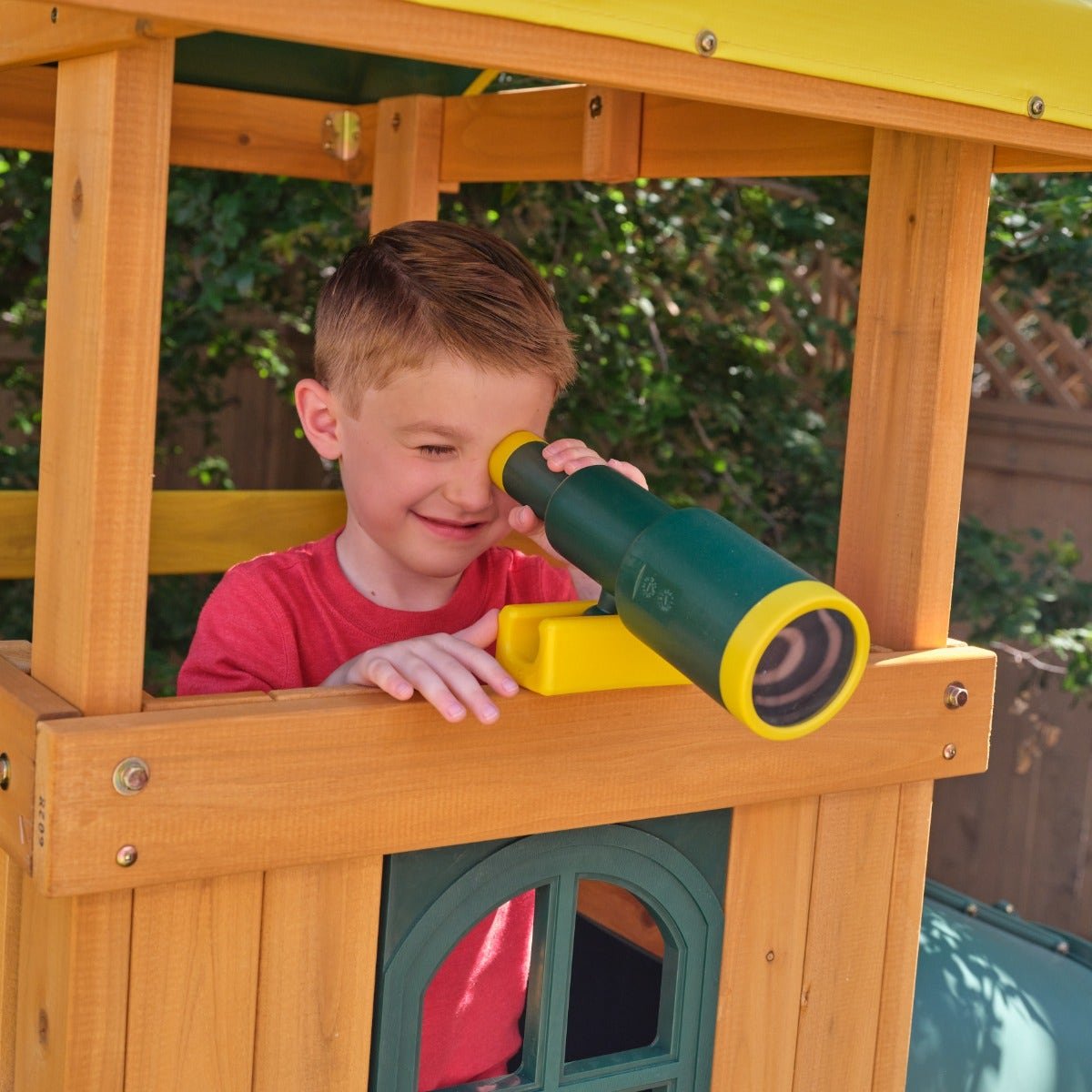 Bear Cave Lodge Swing Set – Installation Available