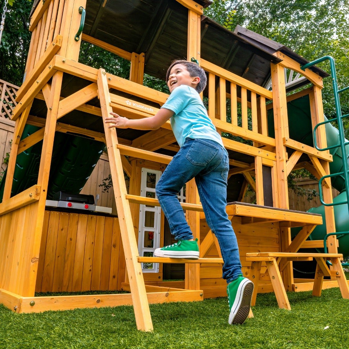 Adventure Bend Swing Set – Installation Available