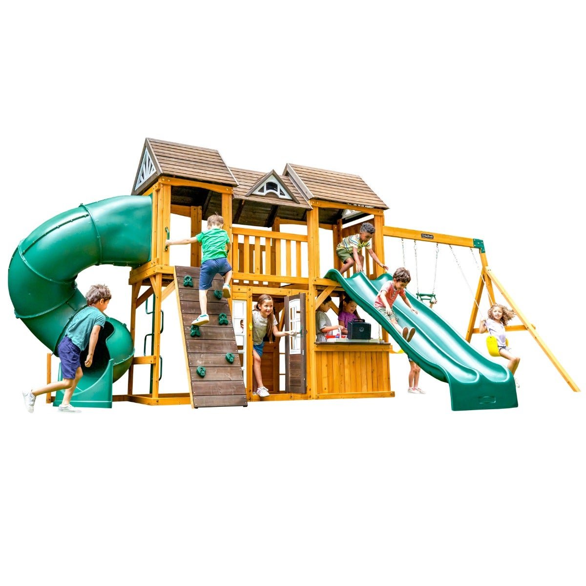 Adventure Bend Swing Set – Installation Available