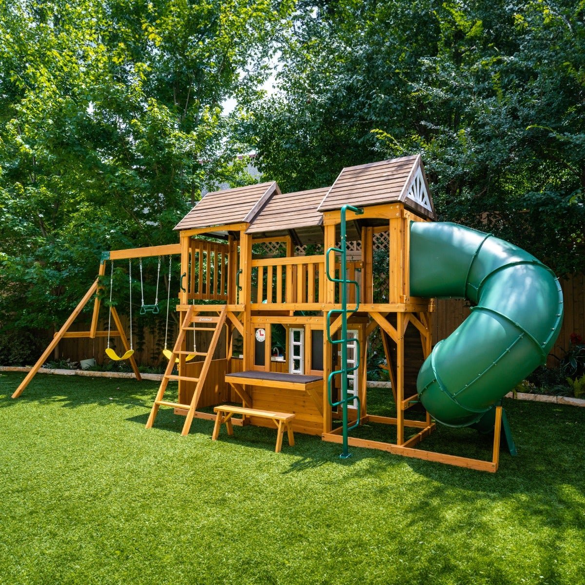 Adventure Bend Swing Set – Installation Available