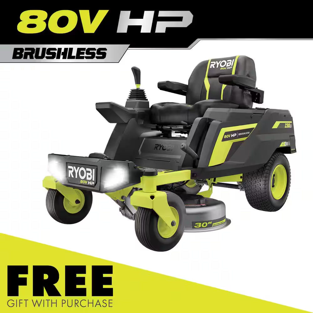 RYOBI 80V HP 42 In. Brushless Electric Zero Turn Mower – iDrive